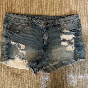 American Eagle Hi-Rise Festival Denim Shorts